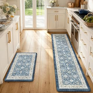 KIMODE Anti Fatigue Mats for Kitchen Floor, Boho Floral Home Kitchen Decor: Print Design and Production Notes