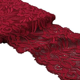 Zhiheng 5 Yards Floral Jacquard Lace Ribbon Stretch Embroidery Lace Trim Elastic Webbing Fabric Trim for DIY Underwear Dress Clothes: Jacquard Weave and Production Notes