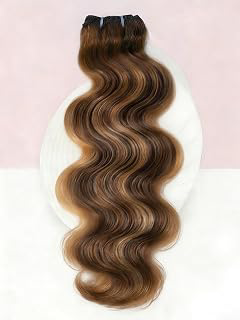 Honey Blonde Highlight Bundles Human Hair, 16A Raw Indian Ombre Human Hair Bundles Body Wave, Highlighted Chocolate Brown and Honey Blonde: Ombre Dyeing and Production Notes