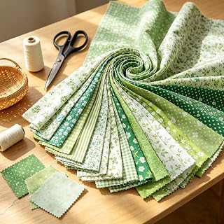 40-Pcs Jelly Rolls Quilting, Precut Fabric Strips, Cotton Quilting Material: Print Design and Production Notes