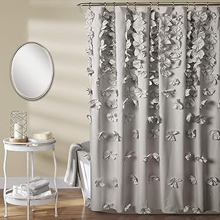 Lush Decor Riley Shower Curtain, 72