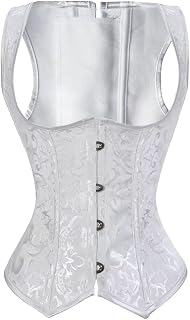 Women's Underbust Basques and Corsets Spiral Steel Boned Brocade Waist Cincher Vest Plus Size Top Black: Jacquard Weave and Production Notes
