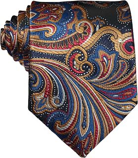 New Classic Men's Paisley Silk Tie Necktie: Jacquard Weave and Production Notes