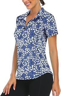 Women's Golf Shirt Short Sleeve UPF 50+ Quarter Zip Running Tops: Print Design and Production Notes