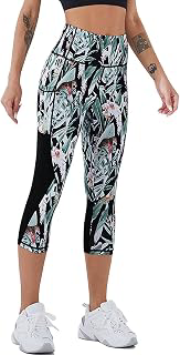 Capri Leggings for Women with Pockets High Waisted Gym Yoga Pants Running Tights: Print Design and Production Notes