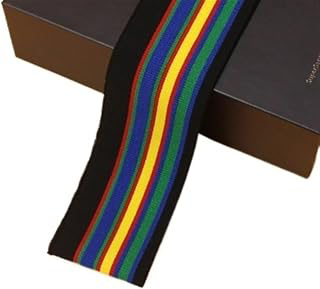 Elastic Ribbed Cuffs Rib Combed Rainbow Cuff Fabric by Half Yards Striped Stretch for Sewing Base Shirt Knitting Neckline 5x85CM/PCS(Color-26): Fabric Sourcing and Quality Notes