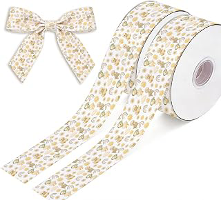 2 Rolls Yellow Goose Ribbed Ribbon - 10 Yard Spool for Gift Wrapping and Party Decor, 0.9 Inch Wide Craft Ribbon, Perfect for Baby Showers and: Fabric Sourcing and Quality Notes
