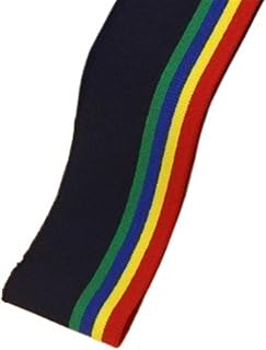 Elastic Ribbed Cuffs Rib Combed Rainbow Cuff Fabric by Half Yards Striped Stretch for Sewing Base Shirt Knitting Neckline 5x85CM/PCS(Color-15): Fabric Sourcing and Quality Notes