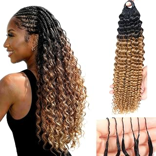 Ombre Crochet Human Hair Deep Wave Human Crochet Hair Bundles 18 Inch 120G: Ombre Dyeing and Production Notes