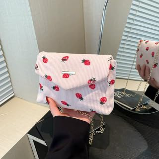 Printed Crossbody Bag, Large Capacity Envelope Purse with Chain Strap, Women's Shoulder Bag with Floral Pattern: Print Design and Production Notes