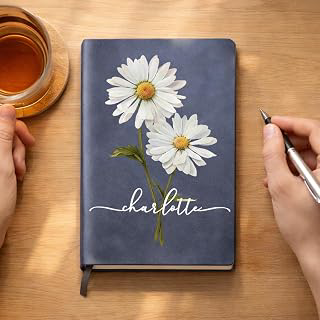 WANDER PRINTS Birth Flower Blooming In Love Personalized Leather Journal: Print Design and Production Notes