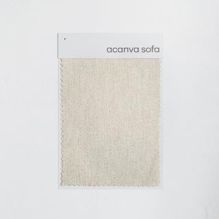 Acanva Modular Sectional Sofa Fabric Swatch, Linen-Like-Cream: Jacquard Weave and Production Notes