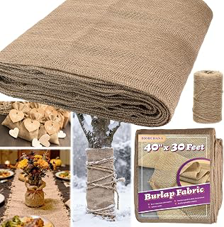 40'' x 30 Feet Burlap Fabric Roll for Tree Wrap, Plant Covers, Decoration: Fabric Sourcing and Quality Notes
