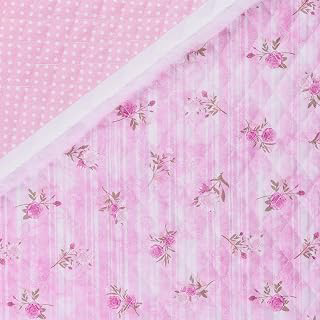 Mook Fabrics Double Faced Quilted Cotton, Floral Dot Lt Pink/White: Print Design and Production Notes
