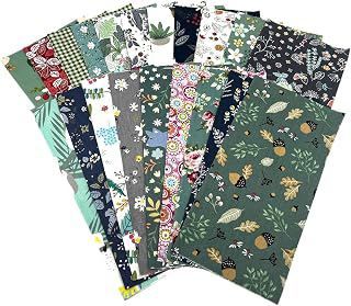 20Pcs 10''x10'' Printed Cotton Fabric Squares for Sewing Quilting DIY Crafts (Colorful Prints, 20PCS - 10''x10''): Print Design and Production Notes
