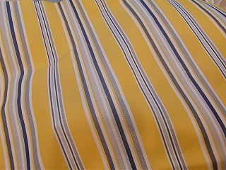 Outdoor Upholstery Stripe Yellow Waterproof Canvas Fabric 60