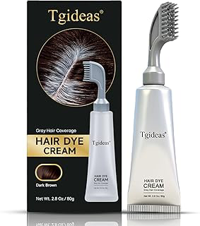 Tgideas Hair Dye Comb Root Touch Up, Ammonia Free Gray Coverage, Dark Brown: Ombre Dyeing and Production Notes