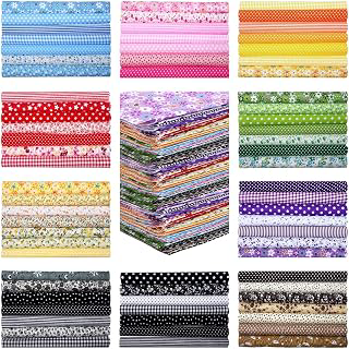 Kingdder 200 Pcs 10x10 Inch Cotton Fabric Squares for Quilting,Flower: Print Design and Production Notes