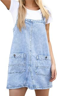 Womens Denim Overalls Dress Casual Summer Jean Dress Short Rompers: OEM Production and Sizing Notes