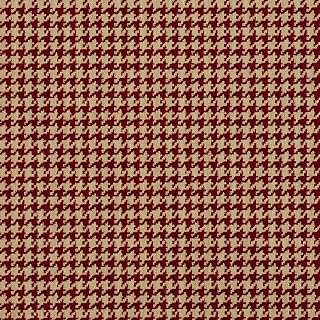 Dark Red and Beige Classic Houndstooth Jacquard Upholstery Fabric by The Yard - SKU: Mirage Port: Jacquard Weave and Production Notes