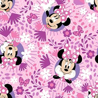 Springs Creative Disney Minnie Mouse Nursery Baby Girls Cotton Fabric, Pink and Purple Floral Pattern, by The Yard: Fabric Sourcing and Quality Notes