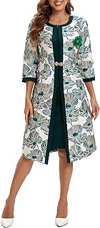 Women's Dress Church Suits 2 Piece with Jacquard Embroidery Long Jacket Church Set for Formal Occasions or Wedding Party: Jacquard Weave and Production Notes