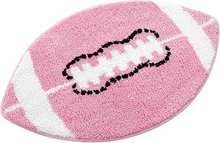 Lyrow Football Rug Pink Sports Rug, Football Room Decor 31.5