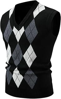 Men's Autumn Winter Casual Diamond Pattern Jacquard Knit Vest: Jacquard Weave and Production Notes