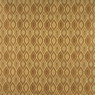 A0015H Gold Brown and Ivory Small Scale Embroidered Pointed Oval Brocade Upholstery and Window Treatments Fabric by The Yard- Closeout: Jacquard Weave and Production Notes