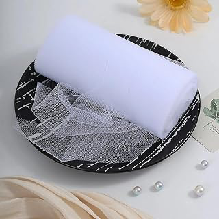 Tulle Fabric Roll 6 Inch 150 Feet Sheer Netting Spool for Halloween Decoration Tutu Skirt Gift Wrapping Wedding Baby Shower Party DIY: Ombre Dyeing and Production Notes