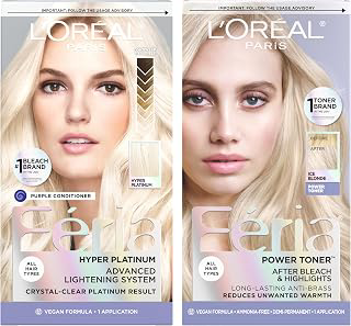 L'Oréal Paris Feria Hyper Platinum Bleach & Anti-Brass Ice Blonde Toner Kit, Advanced Bleach System with Ammonia-Free Demi-Permanent Hair Color: Ombre Dyeing and Production Notes