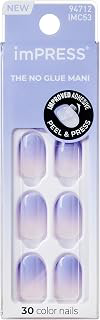 Impress Color Ombre Press On Nails, 'Friendzone', Blue, Short Oval, PureFit Technology, Patented Super Hold Adhesive, Chip Proof, Smudge Proof: Ombre Dyeing and Production Notes