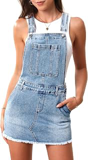 Denim Mini Overall Dress for Women Western Cowgirl Outfit: OEM Production and Sizing Notes