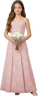 Jacquard Junior Bridesmaid Dress Cowl Neck Corset Long Formal: Jacquard Weave and Production Notes