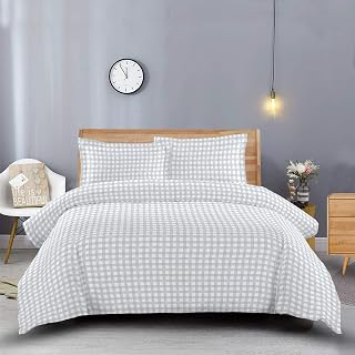 Royal Hotel Bedding Heavy Soft 100% Cotton Flannel Duvet Covers, 3 Pieces Duvet Cover Set, Button Closer, Thick, Heavy and Ultra Soft Cotton: Jacquard Weave and Production Notes