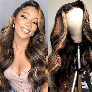 Body Wave Ombre Lace Closure Wig Human Hair Highlight Lace Front Wig 18 In: Ombre Dyeing and Production Notes