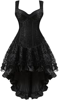 Corset Skirt for Women Gothic Jacquard Overbust Corsets Vest With Steampunk Skirt: Jacquard Weave and Production Notes