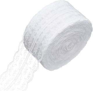 30 Yards White lace lace Ribbon, Gift Wrapping, Dress Decoration, Wedding Decoration, Sewing Crafts (Style6): Fabric Sourcing and Quality Notes