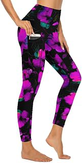 Women's Workout Leggings with Pockets 4th of July High Waisted Tummy Control Stretch Activewear Running Yoga Pants: Print Design and Production Notes