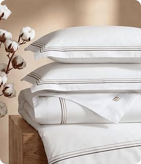 Bedsure PureWoven 100% Giza Egyptian Cotton Duvet Cover, Queen (90
