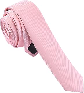 Men's Skinny Ties Solid Color Formal Neckties 1.58