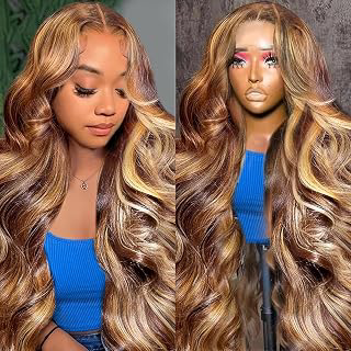 Ombre Highlight 13x6 HD Lace Front Wigs Human Hair Pre Plucked 22 Inch: Ombre Dyeing and Production Notes