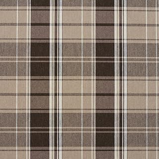 Taupe Classic Plaid Jacquard Upholstery Fabric by The Yard - SKU: Miranda Desert: Jacquard Weave and Production Notes