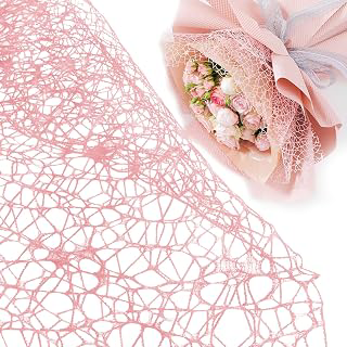 Luomorgo Jacquard Net Mesh Floral Wrapping Paper, 19.6 Inch x 5 Yards: Jacquard Weave and Production Notes