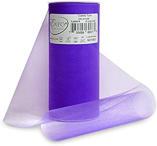 Expo International Premium Matte Tulle, Roll/Spool of 6 Inches X 25 Yards, Nylon-made Tulle Fabric, Matte Finish, Soft, Lightweight, Washable: Ombre Dyeing and Production Notes