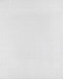 Handloom Jacquard Persian Area Rug 8x10 Ft White Relief Mosaic: Jacquard Weave and Production Notes