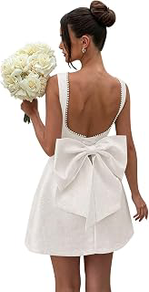 Satin Homecoming Dresses with Bow Bridal Gown: Jacquard Weave and Production Notes
