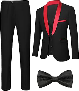 Men's Slim Fit 4-Piece Shawl Lapel Tuxedo with Bow Tie: Jacquard Weave and Production Notes