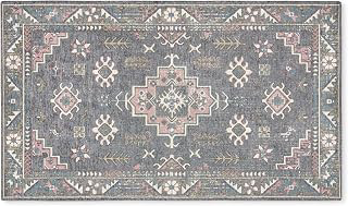 TOWN & COUNTRY LUXE Livie Forever Vintage Everwash Washable Multi-Use Decorative Area Rug, Grey/Rose Pink, 24'x40': Jacquard Weave and Production Notes