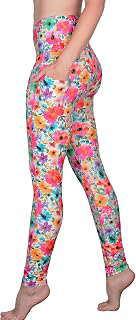 Printed Yoga Leggings with Pockets Women's High Waisted Yoga Pants Soft Lightweight Workout Leggings: Print Design and Production Notes